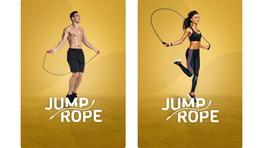 A quoi ressemble le programme de corde à sauter Jump rope de FizzUp ?